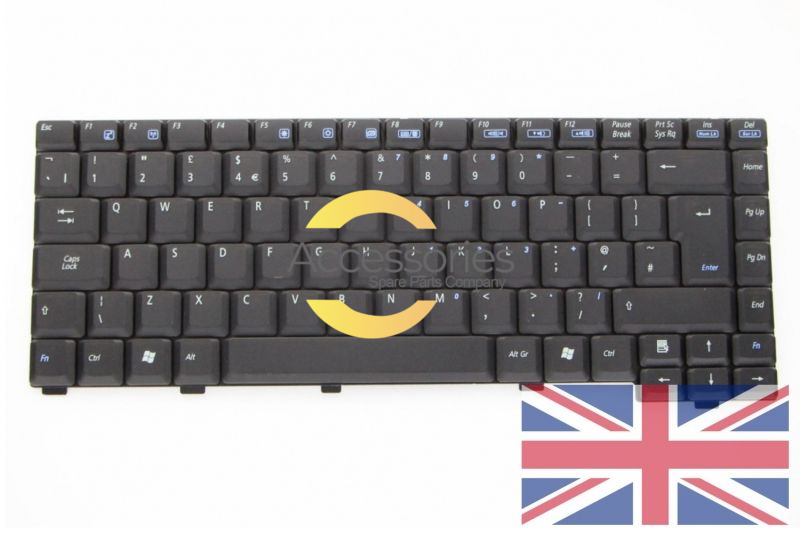 Clavier noir QWERTY United Kingdom de PC portable Asus