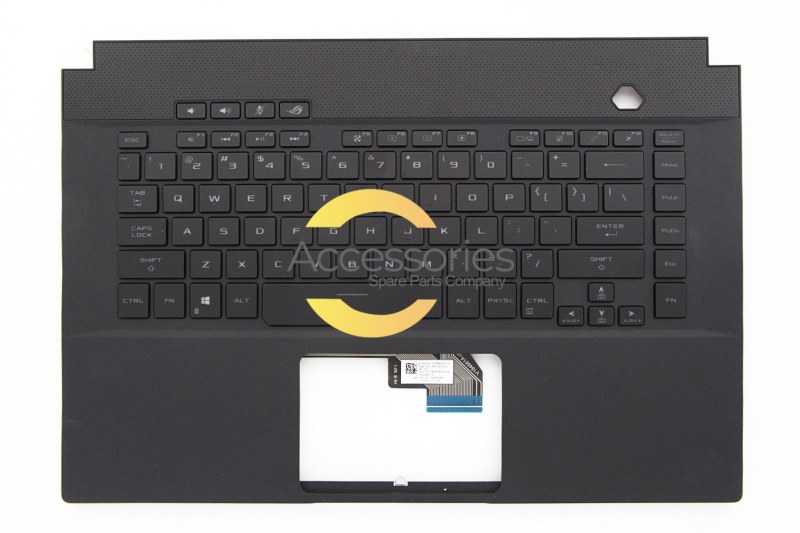 Clavier noir ROG Zephyrus rétroéclairé QWERTY américain de PC portable Asus