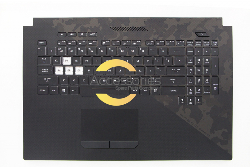 Asus Black backlit American QWERTY keyboard