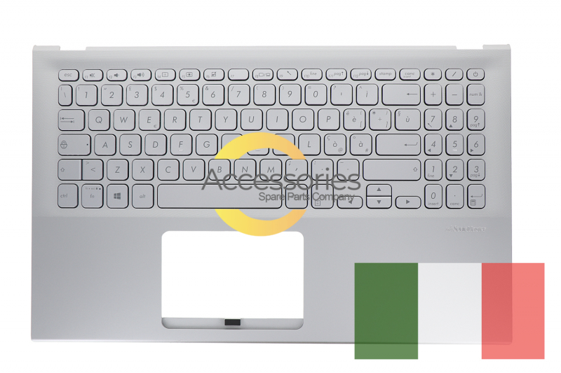 Asus Italian silver QWERTY keyboard