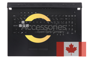 Teclado negro retroiluminado canadiense Asus