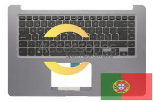 Asus Grey QWERTY Portuguese keyboard
