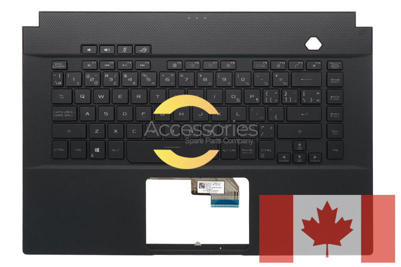Asus Canadian ROG Zephyrus Black Backlit QWERTY Keyboard