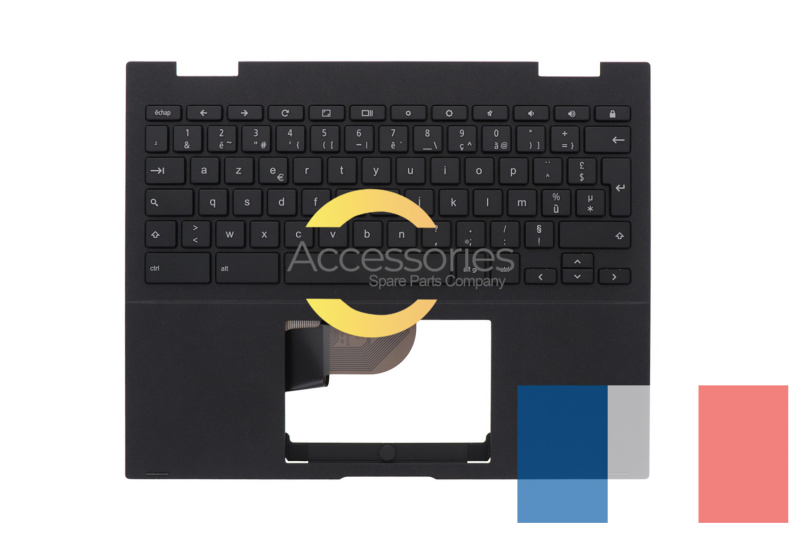 Teclado negro francés Chromebook Flip CM3 Asus