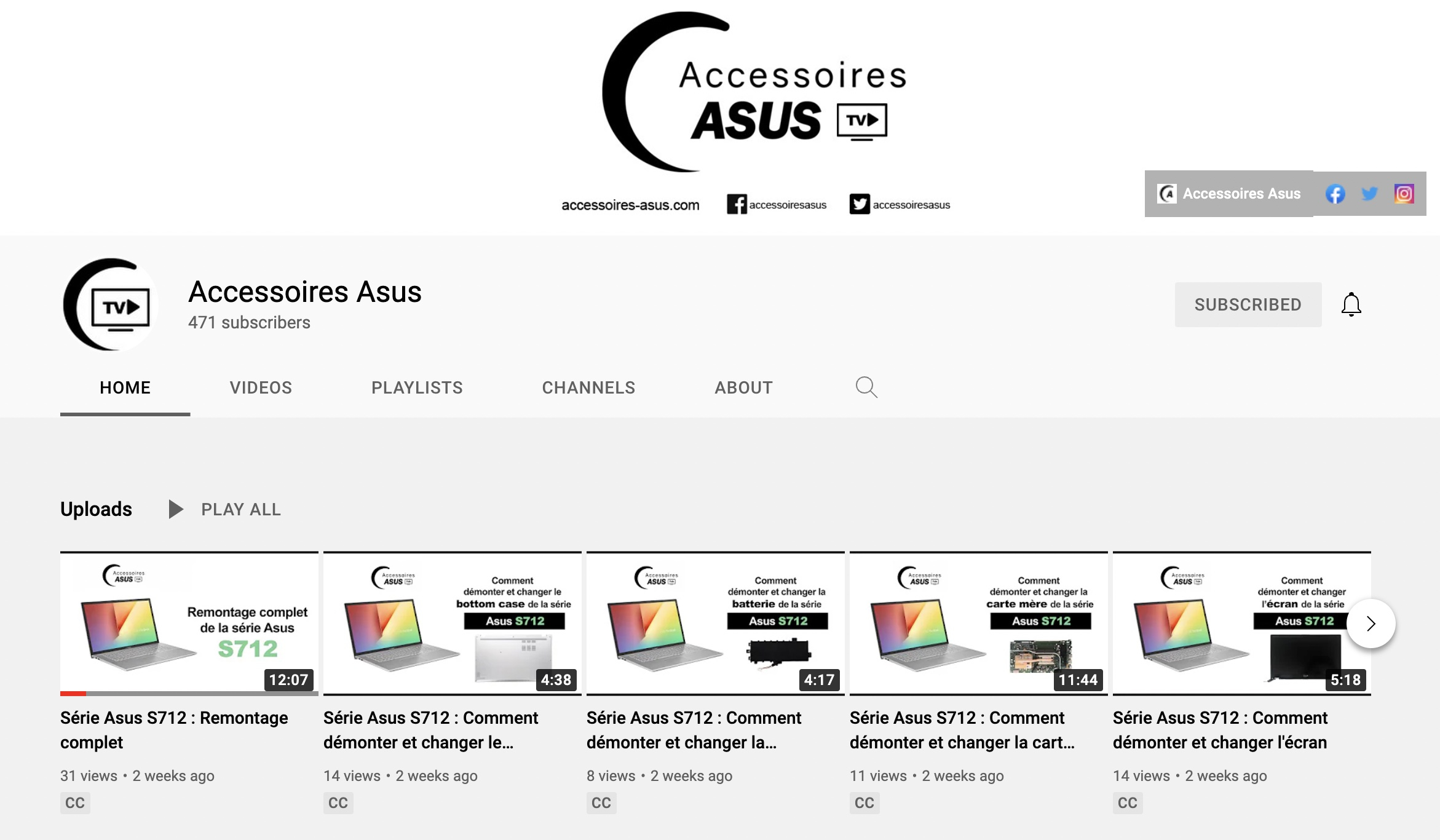 tutoriales de piezas de repuesto Asus YouTube 