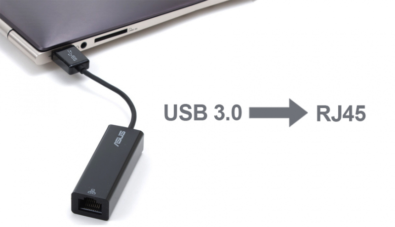 USB 3.0 a Dongle RJ45 para el Asus ZenBook