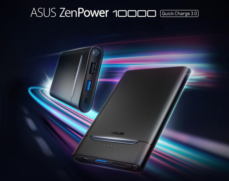 ZenPower Quick Charge 10000 mAh en Negro