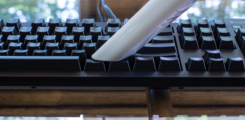limpieza de un teclado