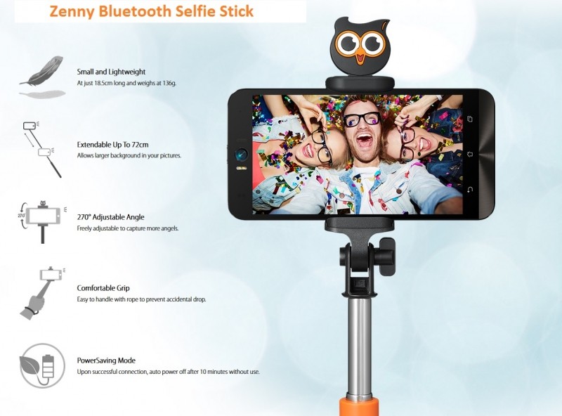Zenny Bluetooth Selfie stick