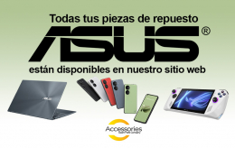 ¡Todas las piezas de repuesto oficiales de Asus para sus dispositivos Asus están en Asus Accessori