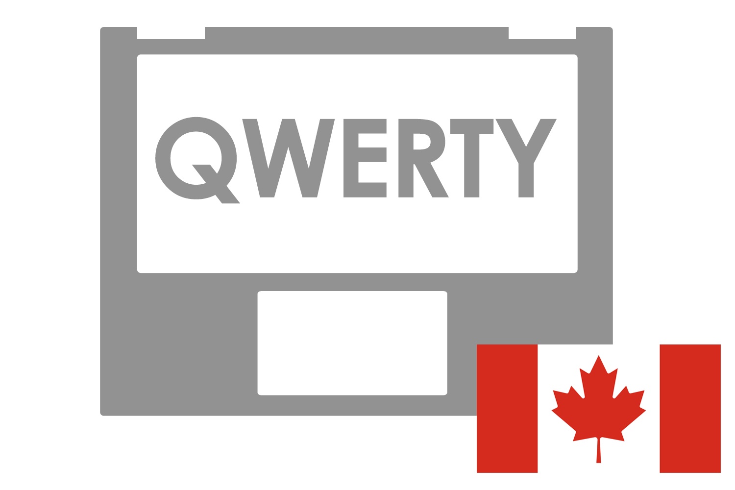 Teclado negro retroiluminado QWERTY canadiense
