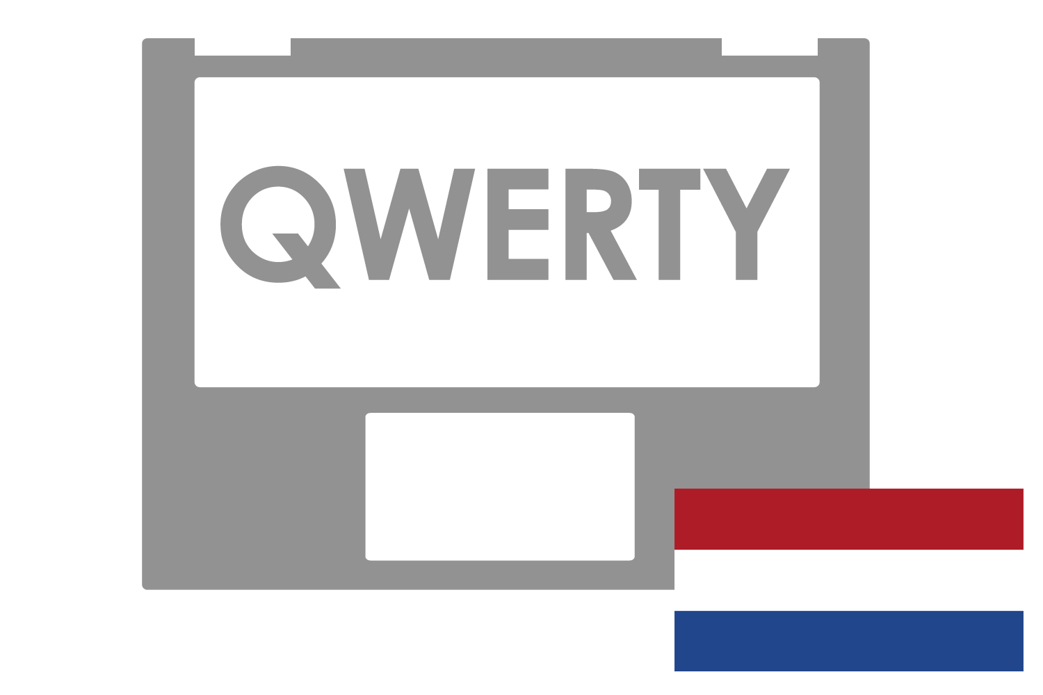Teclado plateado QWERTY holandés Asus