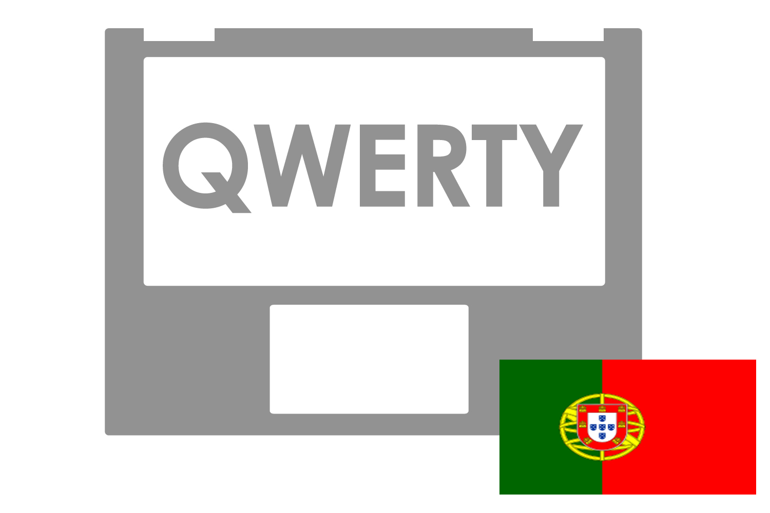 Teclado plateado retroiluminado QWERTY portugués Asus